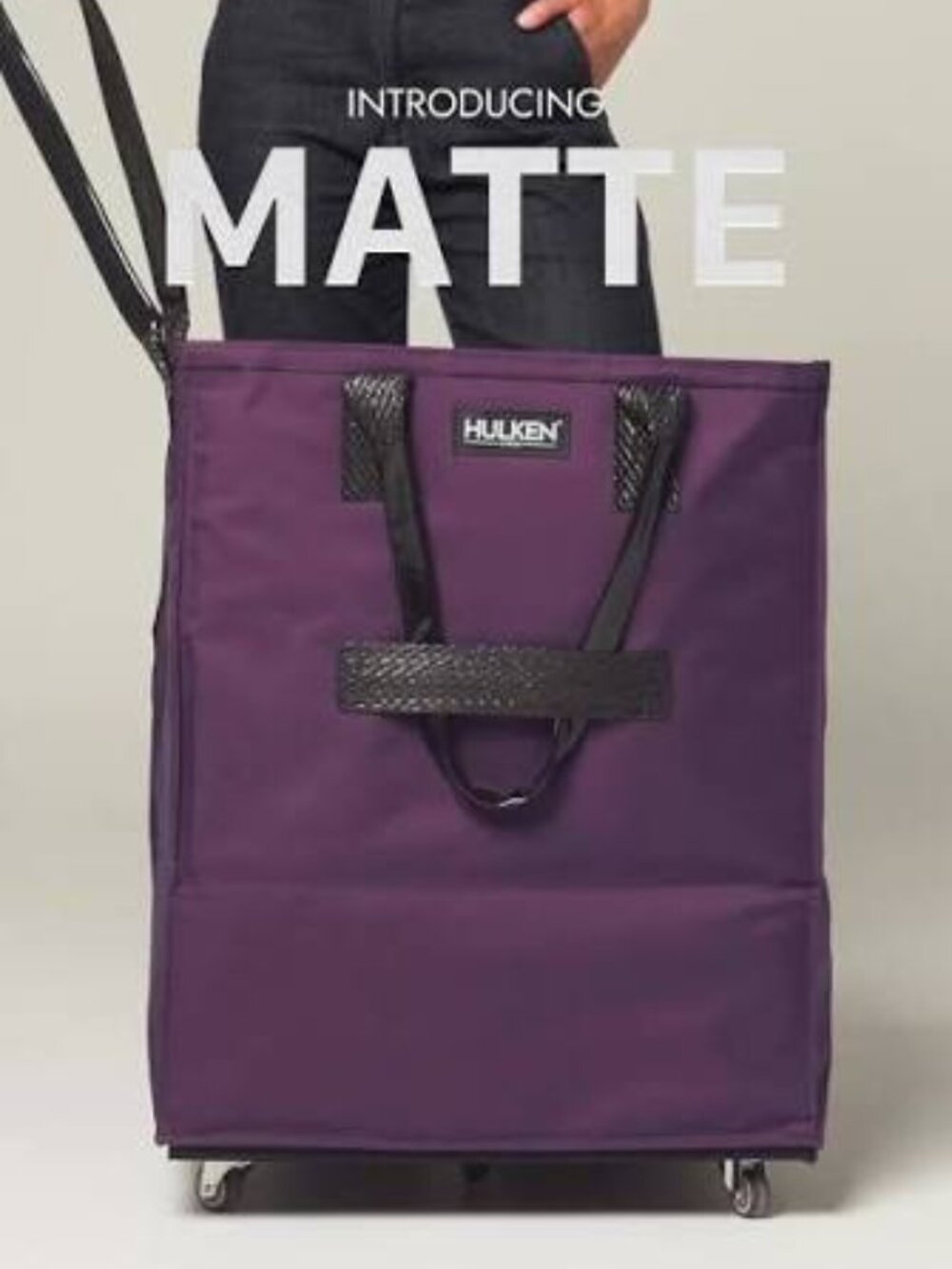 NWT Hulken Bag, MATTE PLUM, Large